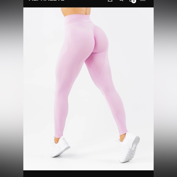 Alphalete AMPLIFY CONTOUR LEGGING Women's Seamless Scrunch Legging size medium - Picture 2 of 8